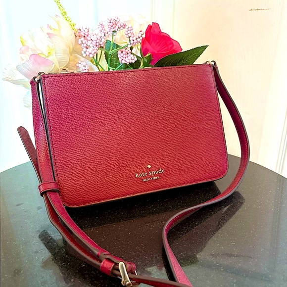Kate Spade Wine Red Crossbody Bag - Picture 1 of 6